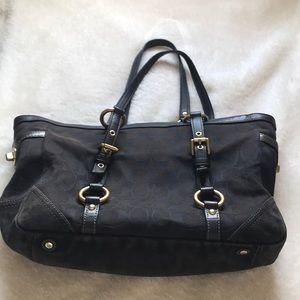 Black coach purse